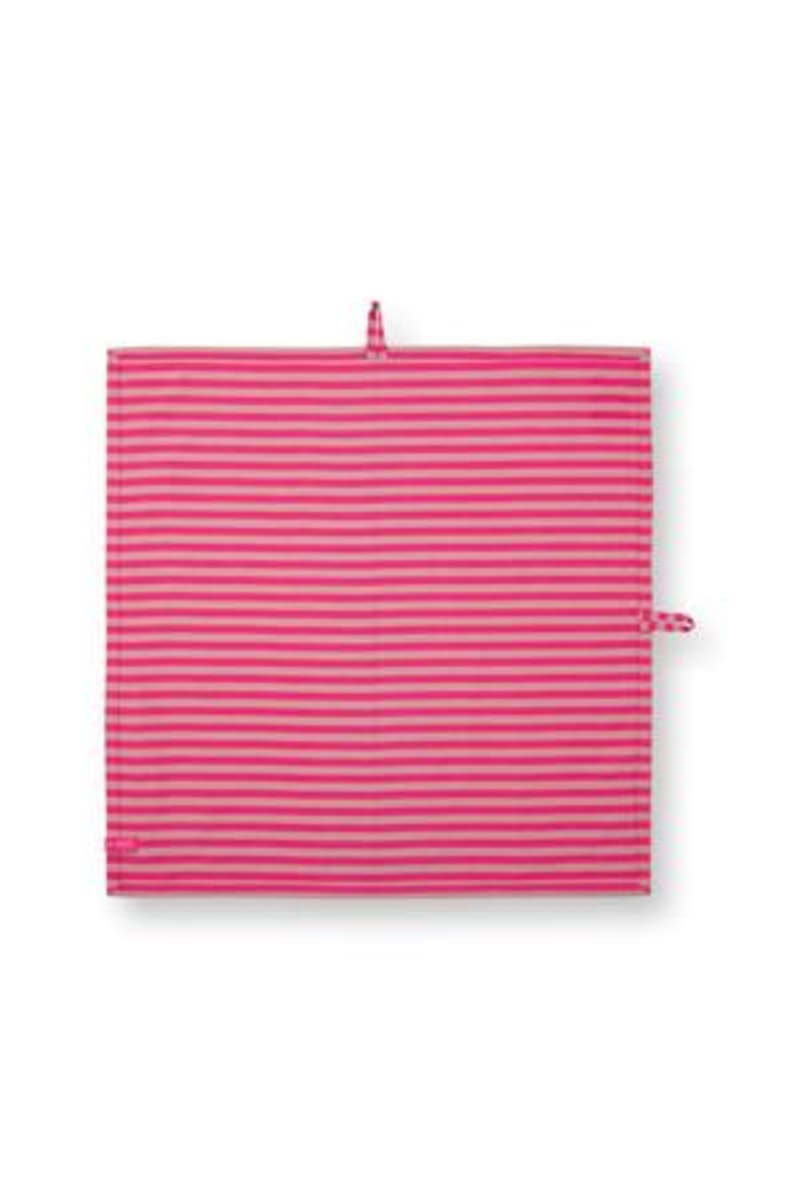 Set/2 Tea Towels Stripes Pink 65x65cm