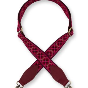 Pip Studio Embroidery Strap Flower Red 140x3.8cm