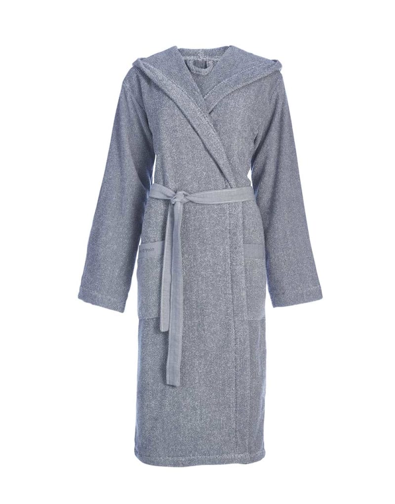 Marc Ó Polo Melange Morgenkåbe nistret støvet blå - XL