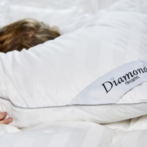 Eurodun - Diamonds Moskus hovedpude 3 Kammer luksus blød - Medium 60 x 63