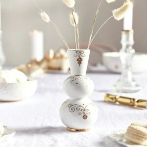 Vase Round Royal Winter White 15cm