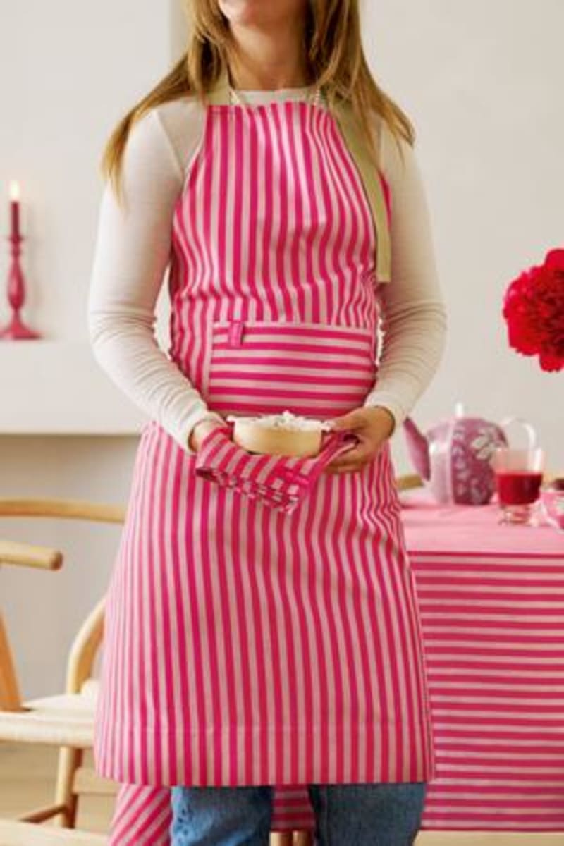 Apron Stripes Pink 72x89.5cm