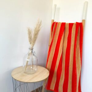 Fransk Milonga strandhåndklæde Orange 90x170cm