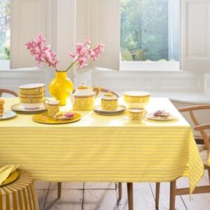 Table Cloth Stripes Yellow 160x250cm