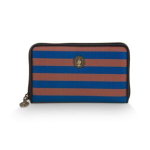 Pip Studio Willow Wallet Stripe Blue 18x3x11cm