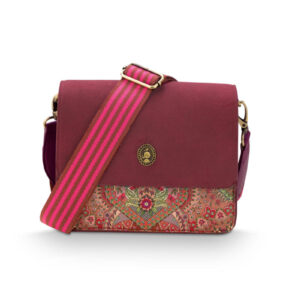 Fenna Cross Body Bag Small Jabali Red 19x6x16cm