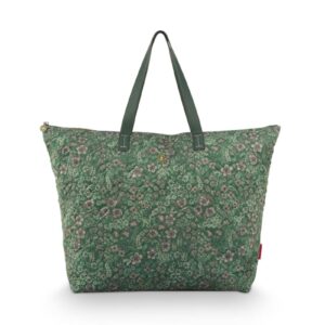 Tilda Tote Bag Large Quilted Daisy Dreams Green 66x20x44cm