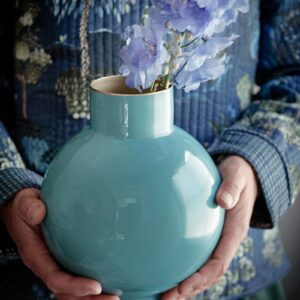 Vase Metal Small Sea Green 18x24cm