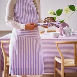 Apron Stripes Lilac 72x89.5cm