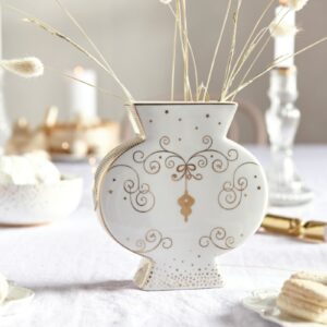 Flat Vase Royal Winter White 16.5cm