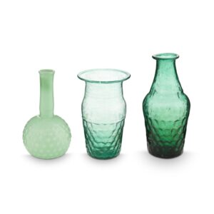 Pip Studio Set/3 Small Vases Glass Blue-Green
