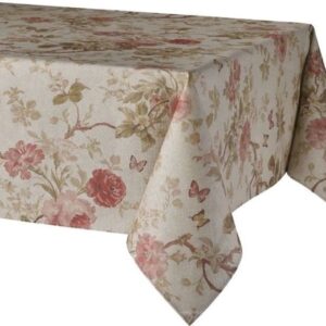 Textilvoksdug Flower Brun - 1 meter