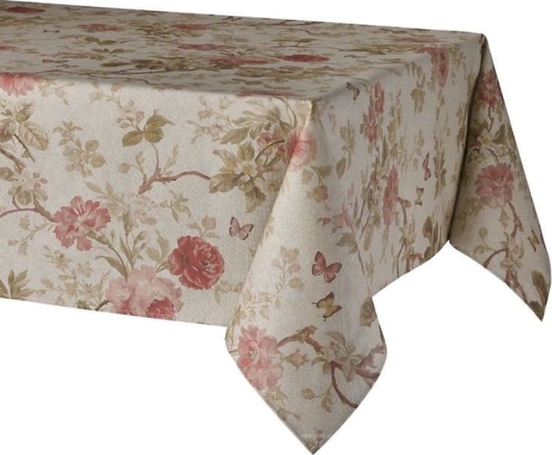 Textilvoksdug Flower Brun - 3 meter