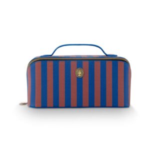 Cyrille Cosmetic Bag Medium Stripe Blue 23.5x11x5x22cm