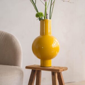 Vase Metal Medium Ocher 24x40cm