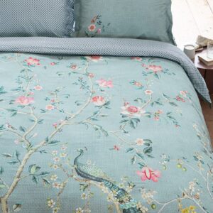 Pip Studio Okinawa blue-140 x 200 cm & 1 stk. pude 60 x 63 cm