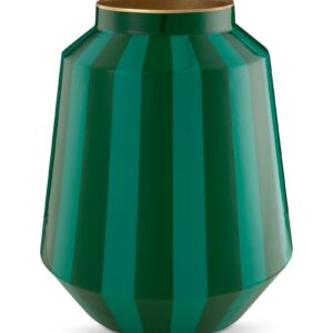 High Tray Metal Stripes Green 30x20cm