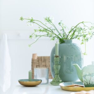 Vase Metal Green 32cm