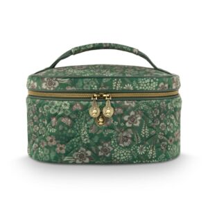 Cleo Beauty Case Quilted Daisy Dreams Green 26x16x16cm