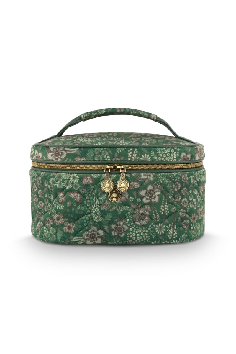 Cleo Beauty Case Quilted Daisy Dreams Green 26x16x16cm
