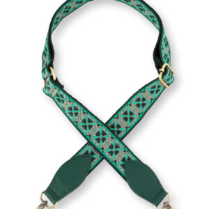 Pip Studio Embroidery Strap Flower green 140x3,8 cm