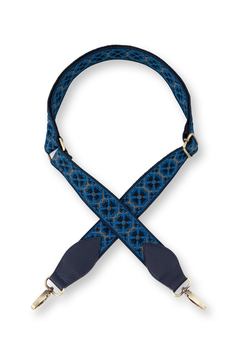 Pip Studio Embroidery Strap Flower Blue 140x3.8cm