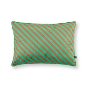 Cushion Block Stripes Green 35x50cm