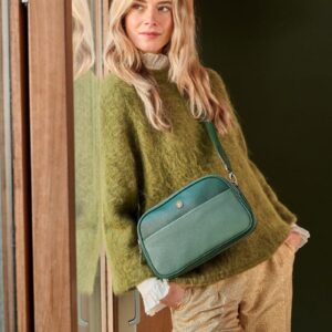 Frida Cross Bag Medium Green 26.5x7.5x16.5cm