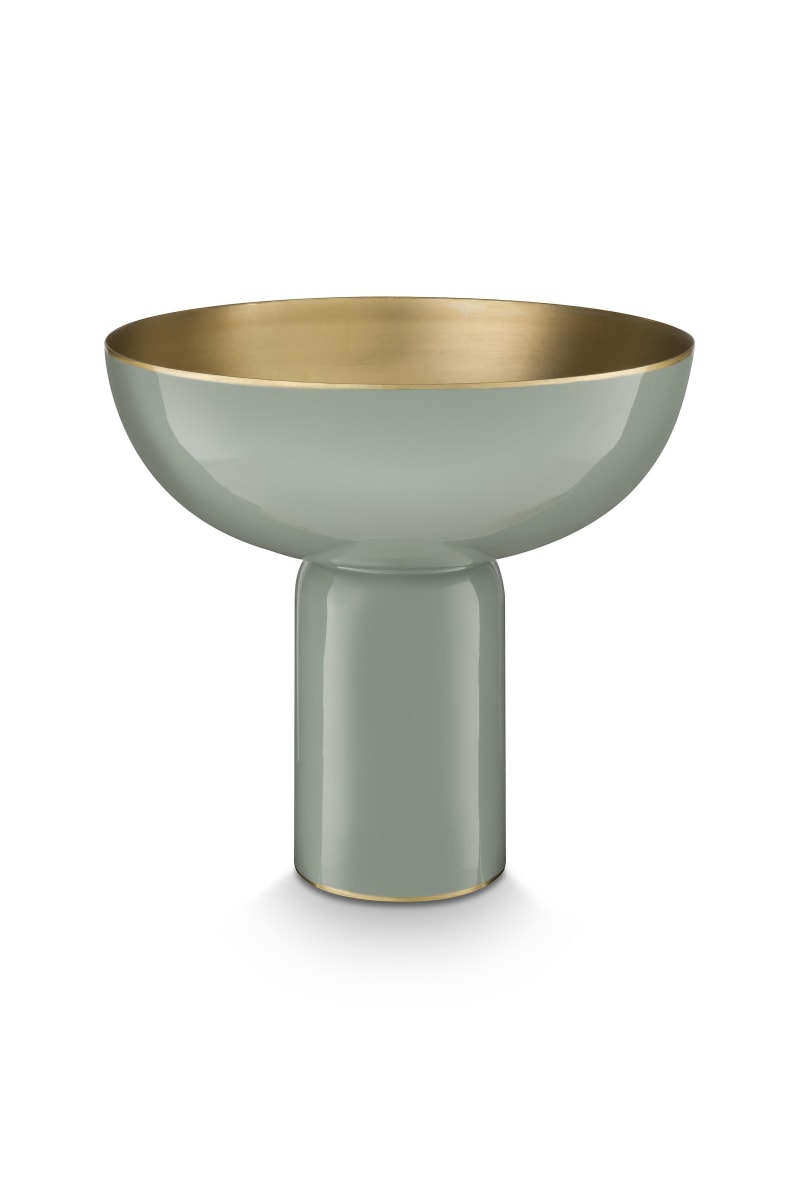 Pip Studio High Tray Metal Green 24x23cm