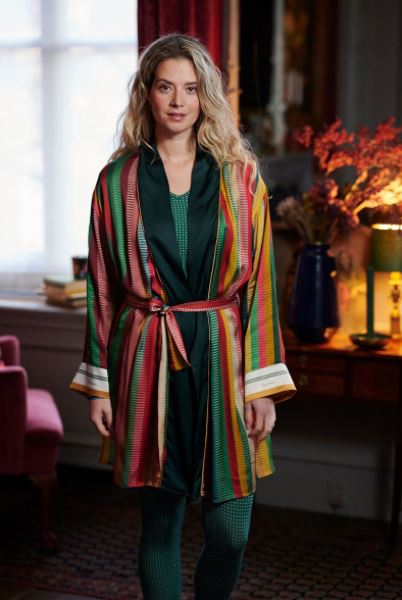 Pip Studio Kimono Nisha Jacquard Stripe Multi-XX-Large