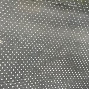 Plast dug med hvide prikker 140 cm br.-4 meter