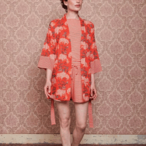 Pip Studio Kimono Flora Firenze Coral-Large