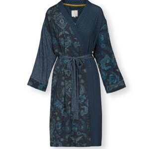 XXL Naomi Kimono Colour Block Dark Blue