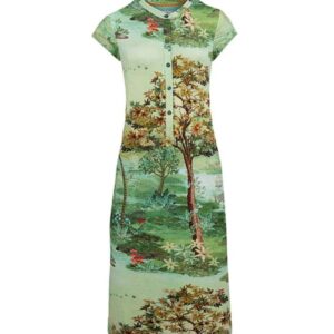 XS Dalia Short Sleeve Nightdress Paradise Green