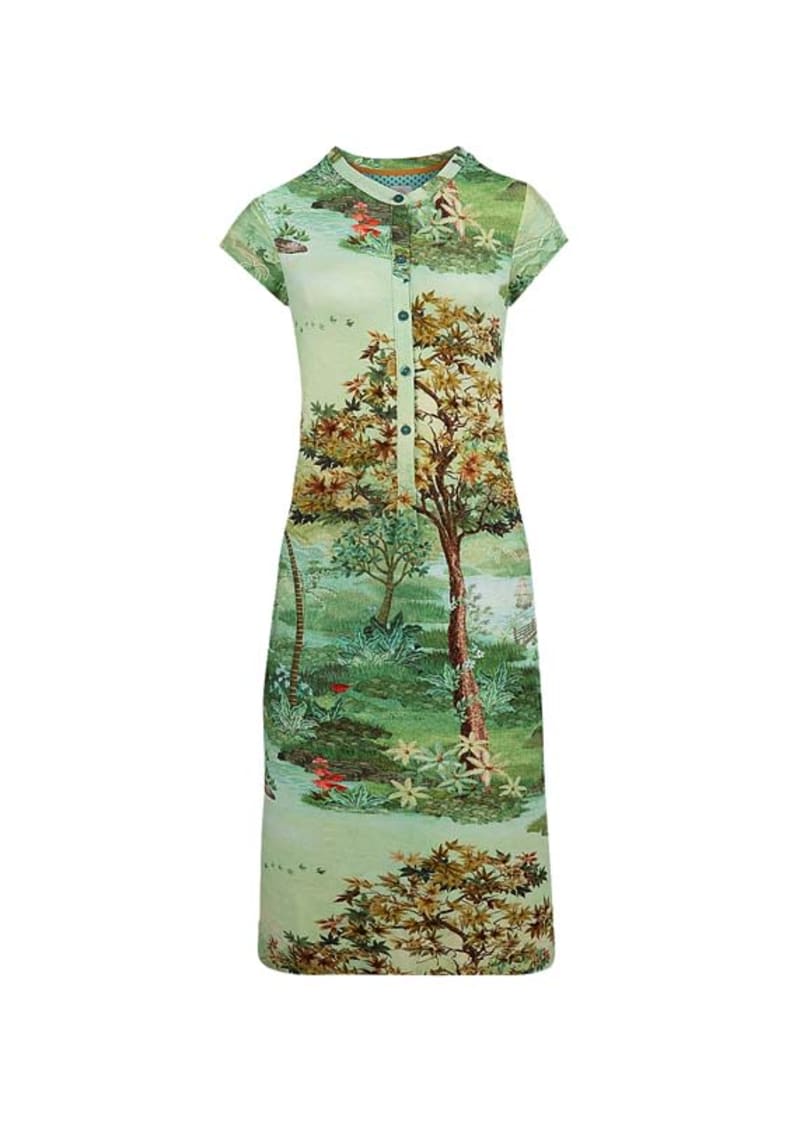 XS Dalia Short Sleeve Nightdress Paradise Green