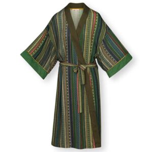 XL Noelle Kimono Ribbon Green/Blue XL