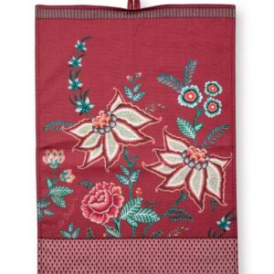 Tea Towel Flower Festival Dark Pink 50x70cm