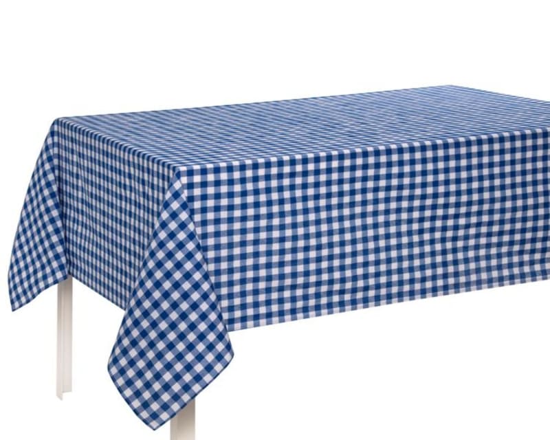 Textilvoksdug Vichy Sara Azul, 150x250 cm