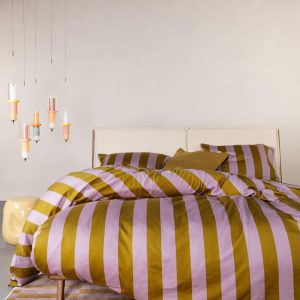 Minte Stripe Pale Purple-Olive 140x220+60x63