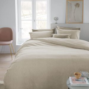 Beddinghouse Flonel Frost Lys Sand 140x200