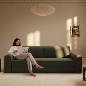 Astra | 200x200 cm | Bouclé grøn | 535