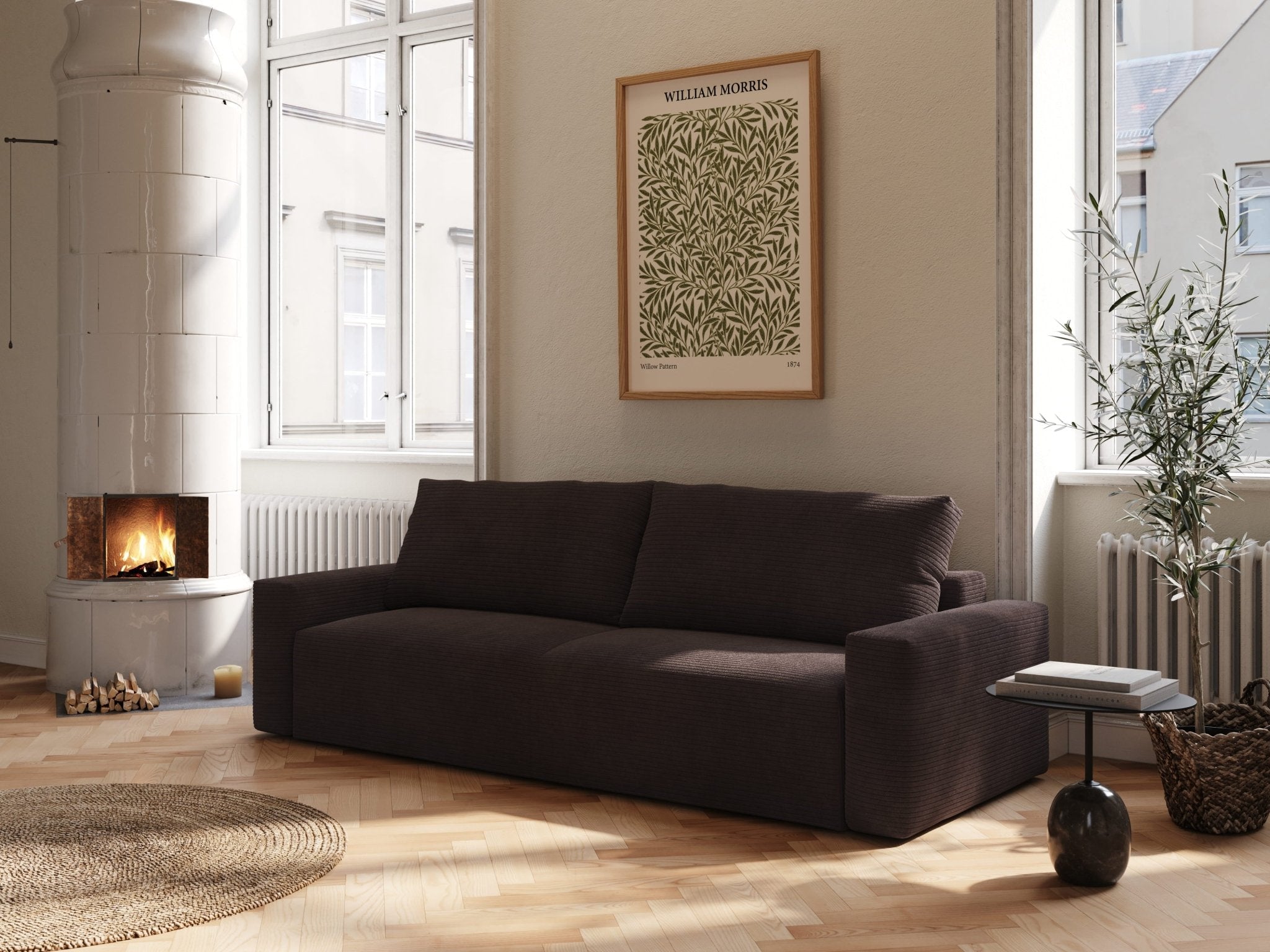 Mara | 145x200 cm | Chocco fløjl | 600