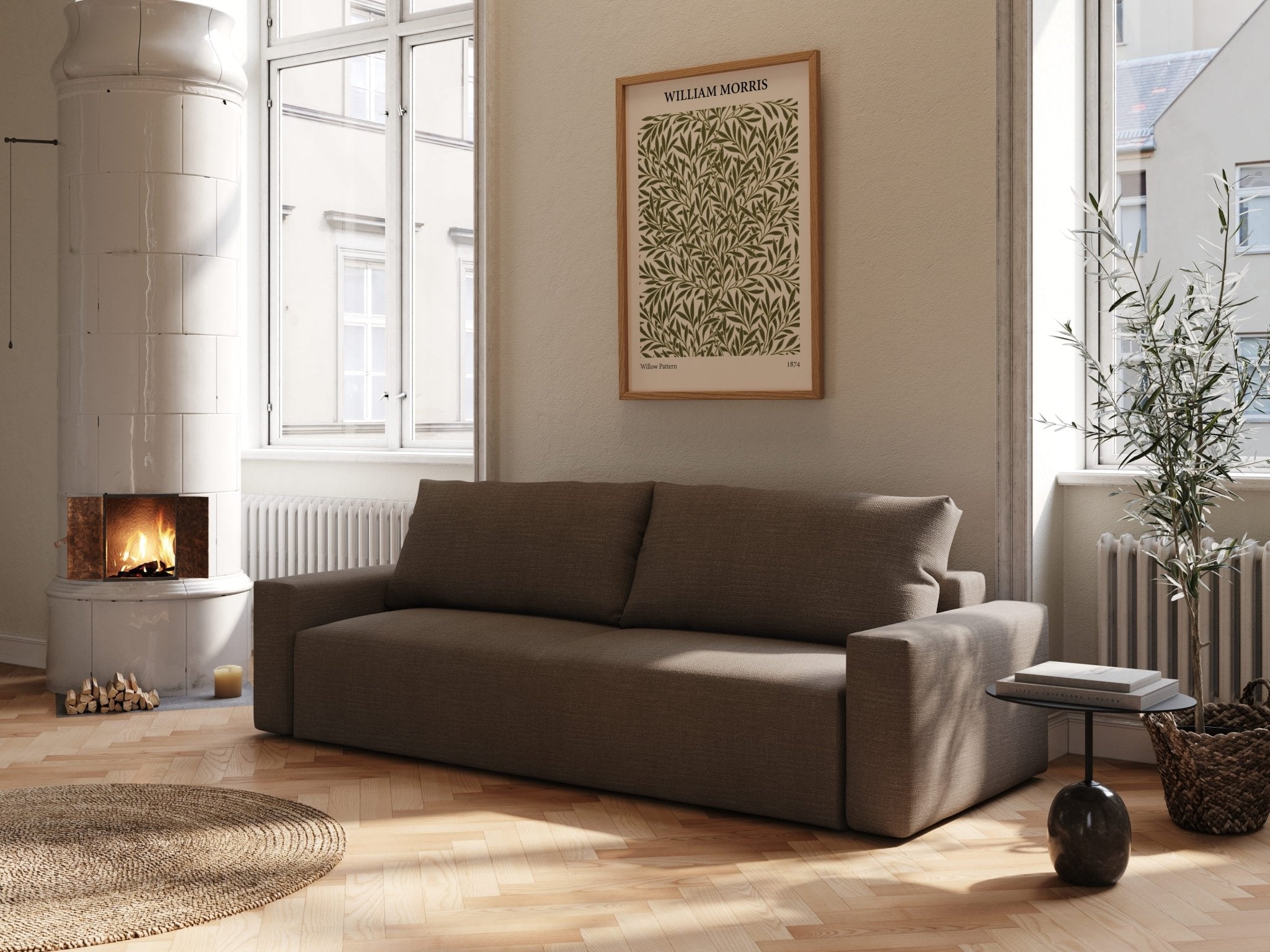 Mara | 145x200 cm | Forest brown | 411