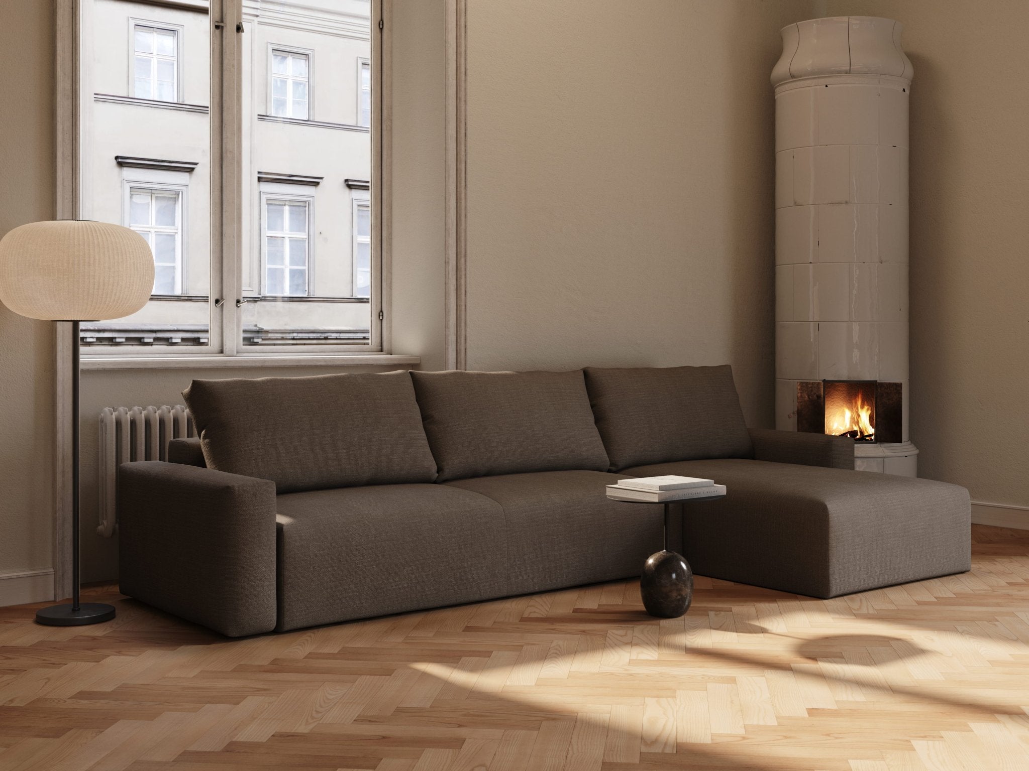 Maru | 145x342 cm | Forest brown | 411