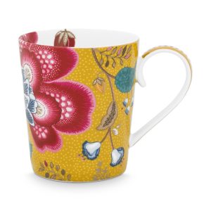 PIP STUDIO Alfabet kop Blushing Birds Yellow "X" 350ML