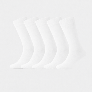 Bambus strømper i hvid til kvinder 5-pak - Bambuni