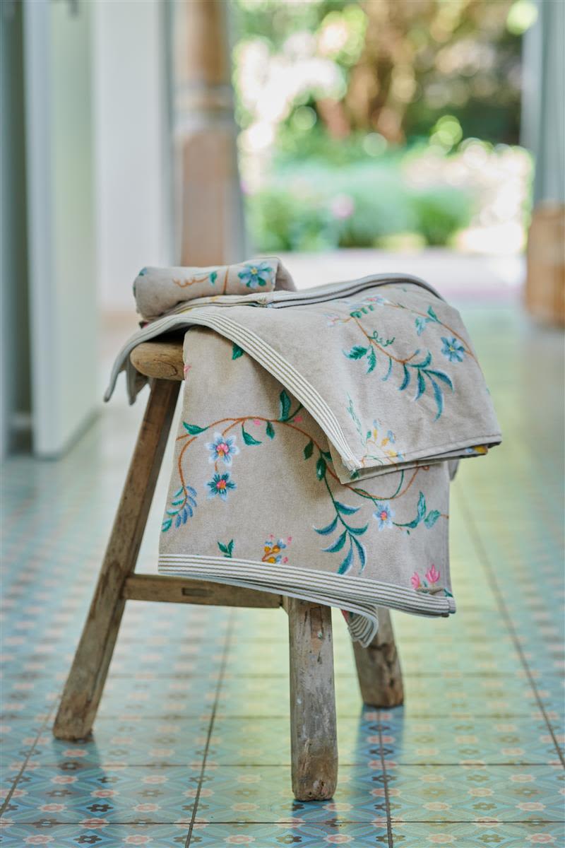 PIP Les Fleurs Khaki 70x140