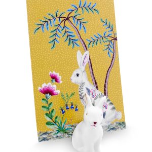 Set/4 Card Holder Hare PÅSKETILBUD