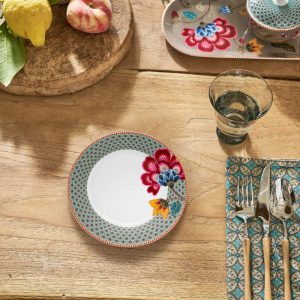 Plate Blooming Tales Blue 21cm