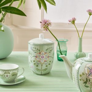 Pip Studio Storage Jar Lily&Lotus Light Green 1.5ltr